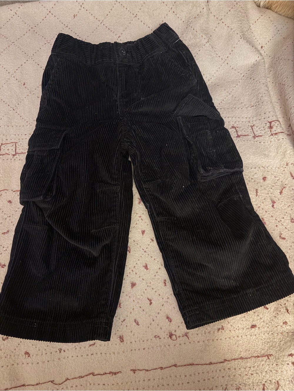 Baby GAP Black Corduroy Cargo pants